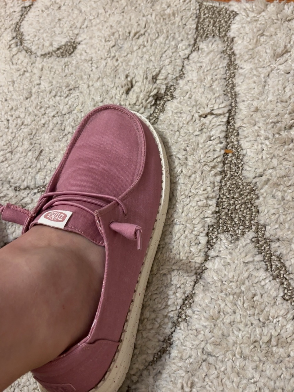 Wendy canvas stretch women’s hey dudes in foxglove pink - Picture 9 of 9